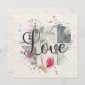 ロマンチックラブハートノートカード ノートカード (正面/裏面)