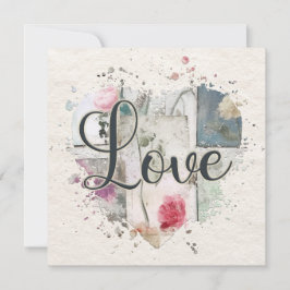 ロマンチックラブハートノートカード ノートカード