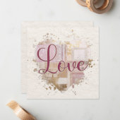 ロマンチックラブハートノートカード ノートカード (正面/裏面インサイチュ)