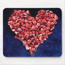 ロマンチックラブバラペタル赤いハート