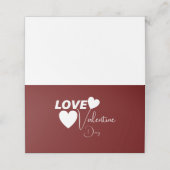 ロマンチックラブバレンタインデー プレイスカード (外部開封)