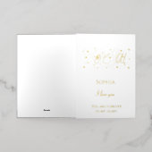 ロマンチックラブユーハート 箔グリーティングカード (外側レイダウン)