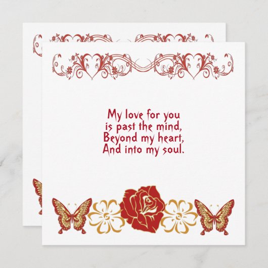 ロマンチックラブユー引用文ソウルメイトカスタムフローラ (正面/裏面)