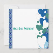 ロマンチックラブ名言 ハートを一掃するバレンタインカード (裏面)