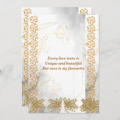 ロマンチックラブ引用文フローラ金ゴールド夫ヴァレンティネス (正面/裏面)