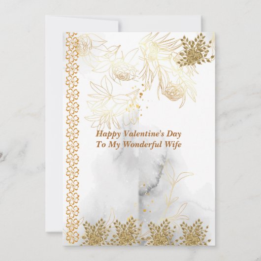 ロマンチックラブ引用文妻バラ金ゴールドバレンタイン (裏面)