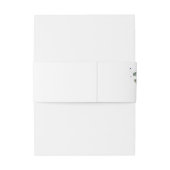 ロマンチックラベンダーウォーターカラーフローラモノグラム 招待状ベリーバンド (裏面例)