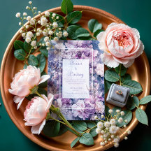 ロマンチックラベンダー&マーブルフローラ結婚ズ