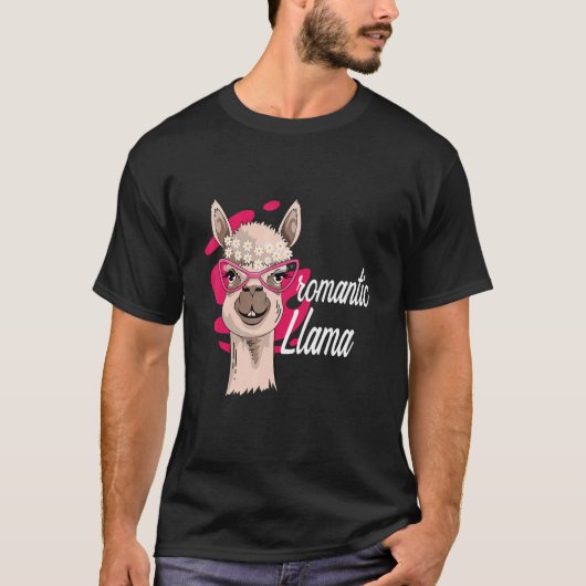 ロマンチックラマ農家 Tシャツ (正面)