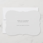 ロマンチックリリー・オブ・ザ・バレー5x7結婚式招待状 招待状 (裏面)