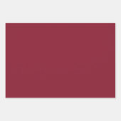 ロマンチックレッドクリームホワイトレース結婚フローラ ラッピングペーパーシート (正面2)