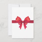 ロマンチックレッドバレンタイン招待状 招待状 (裏面)