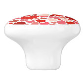 ロマンチックレッドピンクハートラブバレンタイン セラミックノブ (側面)