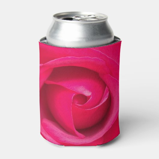 ロマンチックレッドピンクローズクーラーボックス 缶クーラー (缶正面)