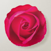 ロマンチックレッドピンクローズv2 ラウンドクッション (裏面)