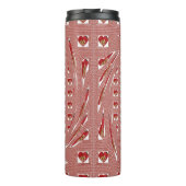 ロマンチックレッドフラワーハートデザイン4特別な瞬間 タンブラー (裏面)