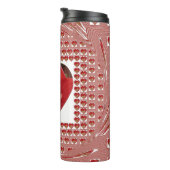 ロマンチックレッドフラワーハートデザイン4特別な瞬間 タンブラー (回転右)