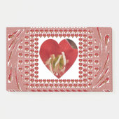 ロマンチックレッドフラワーハートデザイン4特別な瞬間 ポストイット (正面)