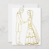 ロマンチックレッドフローラ結婚式招待状 (裏面)