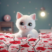 ロマンチックレッドフローラ スローブランケット