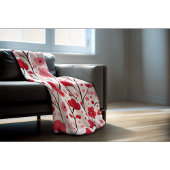 ロマンチックレッドフローラ スローブランケット