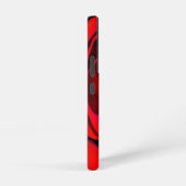 ロマンチックレッドローズイン開花 SAMSUNG GALAXYケース (右側面)