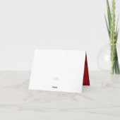 ロマンチックレッドローズサンキューカード サンキューカード (裏面)