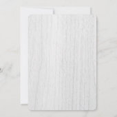 ロマンチックレッドローズ素朴ブライダルシャワー招待状 招待状 (裏面)