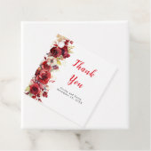 ロマンチックレッドローズ結婚フローラ フェイバータグ (インサイチュ)