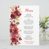 ロマンチックレッドローズ結婚フローラ メニュー (スタンド正面)