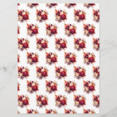 ロマンチックレッドローズ結婚フローラ メニュー (裏面)