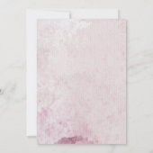 ロマンチックレッドローゼスフローラ誕生日招待状カード 招待状 (裏面)