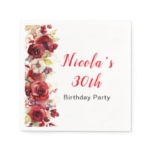 ロマンチックレッドローゼスフローラ誕生日