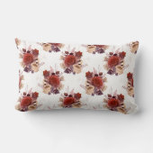 ロマンチックレッドローゼスフローラ ランバークッション (裏面)