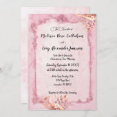 ロマンチックロココスタイルフローラ結婚式招待状 招待状 (正面/裏面)