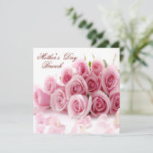 ロマンチックローズブーケ&花びらマザーズの日 招待状 (スタンド正面)
