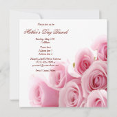 ロマンチックローズブーケ&花びらマザーズの日 招待状 (裏面)