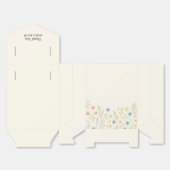 ロマンチックワイルドフラワー結婚式の引き出物ボックス フェイバーボックス (見開き)