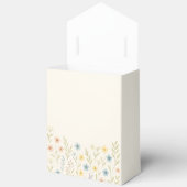 ロマンチックワイルドフラワー結婚式の引き出物ボックス フェイバーボックス (見開き)