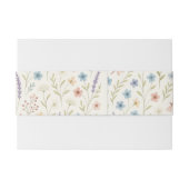 ロマンチックワイルドフラワー結婚式招待状ベリーバンド 招待状ベリーバンド (裏面例)