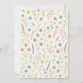 ロマンチックワイルドフラワー結婚式招待状 招待状 (裏面)