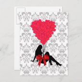 ロマンチックヴァレンティネスデザイン シーズンポストカード (正面/裏面)