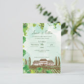 ロマンチックヴィネヤール&グラフェイン結婚式招待状 ポストカード (スタンド正面)