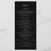 ロマンチックヴィンテージオランダ結婚花模様のメニューカード メニュー (正面)