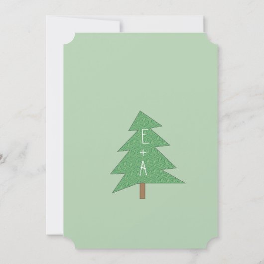 ロマンチックヴィンテージキツネ結婚式招待状 招待状 (裏面)