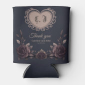 ロマンチックヴィンテージバラ。 缶クーラー (正面)