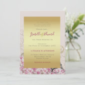 ロマンチックヴィンテージパリフランスエッフェルタワー結婚ズ 招待状 (スタンド正面)