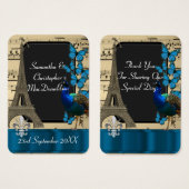 ロマンチックヴィンテージパリ感謝してい結婚式の引き出物ユーラベル (正面&裏面)