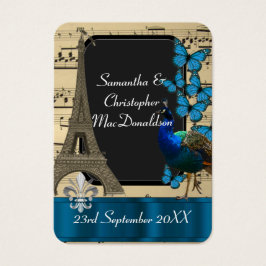 ロマンチックヴィンテージパリ感謝してい結婚式の引き出物ユーラベル