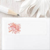 ロマンチックヴィンテージフォーエバー差出人住所ラベル ラベル (インサイチュ)